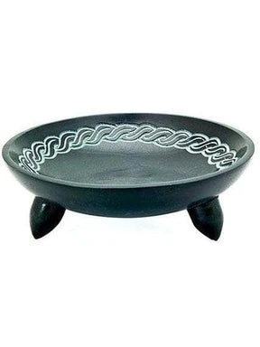 Celtic Knot Stone Incense Burning Bowl image 0