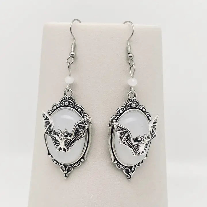 Gothic Bat Earrings image 1