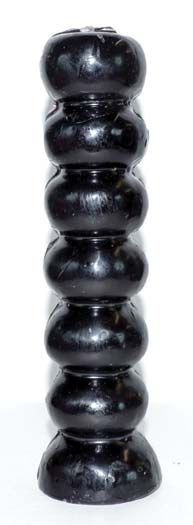 Black Seven Knob Candle image 0