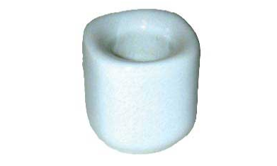 White Ceramic Chime Candle Holder image 0