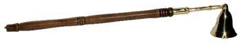 Wooden Handle Brass Snuffer image 0