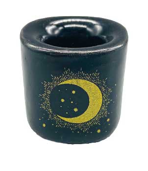 Moon & Star Black ceramic holder image 0