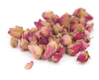 Red Rose Buds and Petals image 0