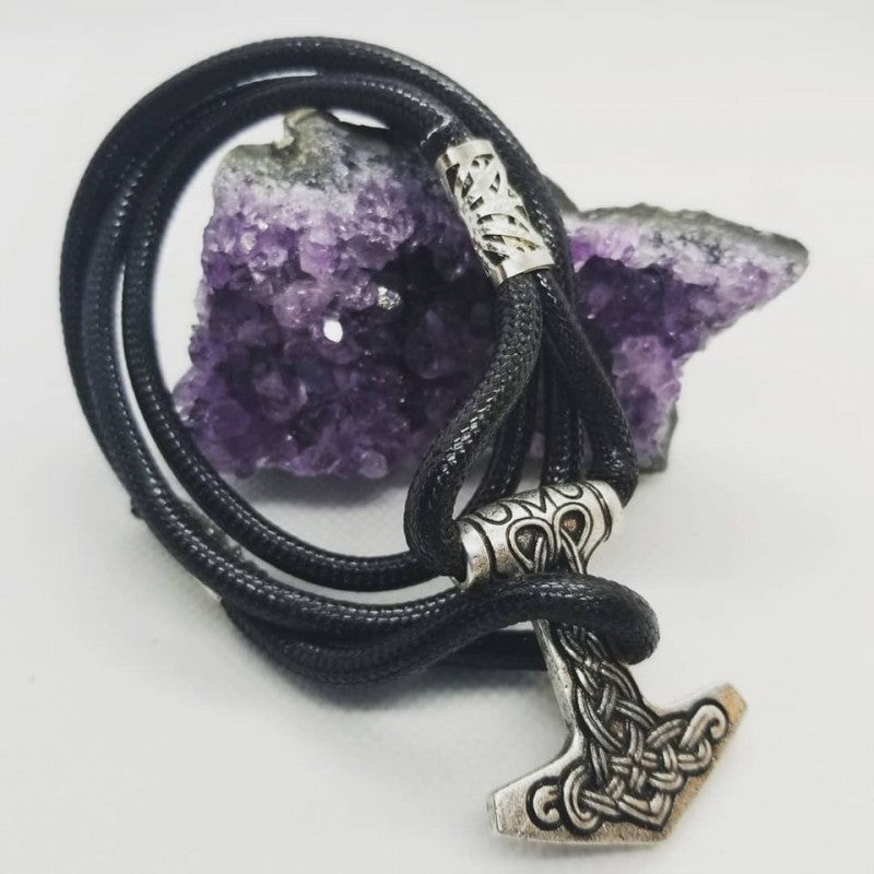 Mjolnir, Thor's Hammer, Wrap Style Bracelet image 0