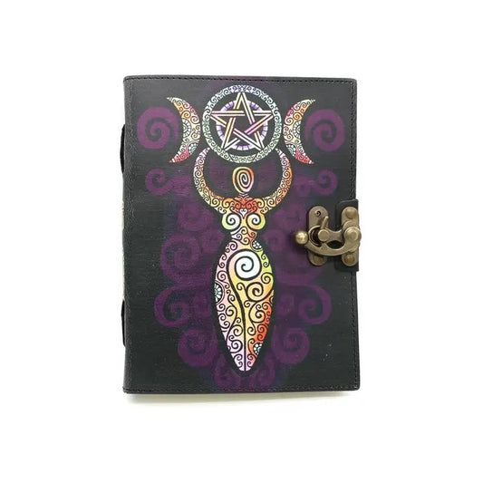 Celestial Goddess Blank Leather Journal (6 X 8 in.) image 0