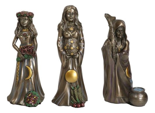 Lunar Cycle Triple Goddess (set of 3) image 0