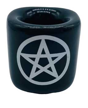 Pentagram Black Ceramic Holder image 0