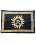 13"x19" Pentagram Altar Cloth image 0