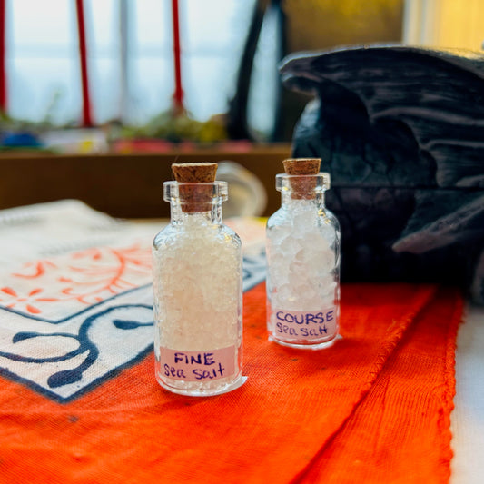 Mini Corked Bottle of Dead Sea Salt image 0