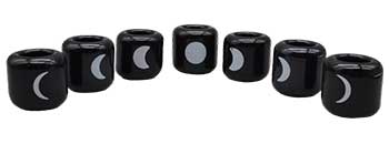 (set of 7) Moon Phase ceramic holder image 0